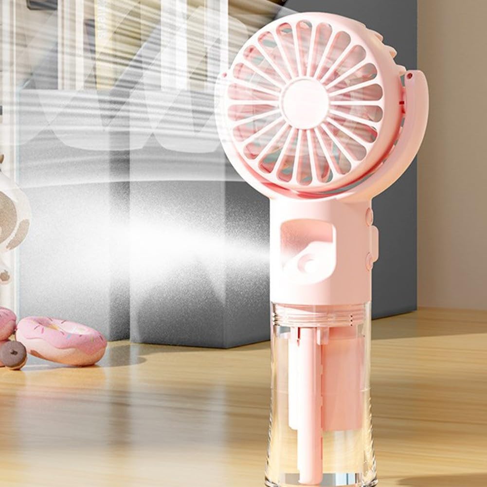 Ventilatore da scrivania YMYNY, portatile, ricaricabile, con 4 velocità
