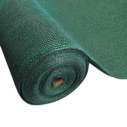 Instahut 50% UV Shade Cloth, Shadecloth Marquees Sun Screen Sail Garden Canopy Cover Plant Shades Agriculture Outdoor, 3.66m x 20m HDPE 100gsm Green Heat Protection