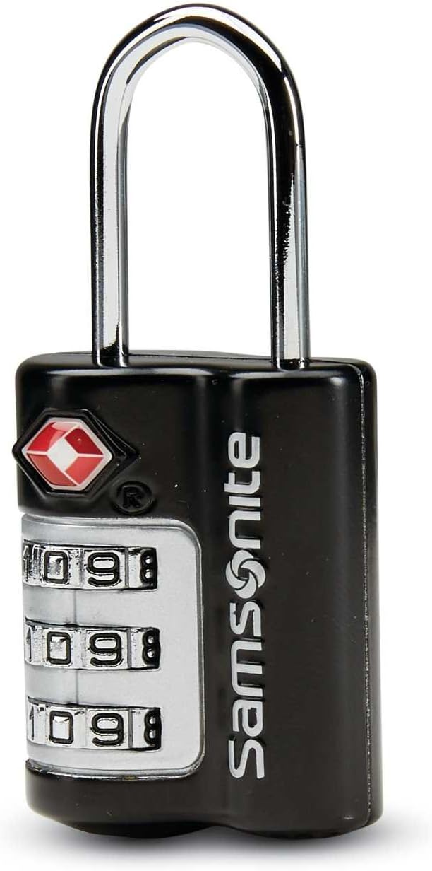 Samsonite Travel Sentry 3-Dial Combination Lock, Black
