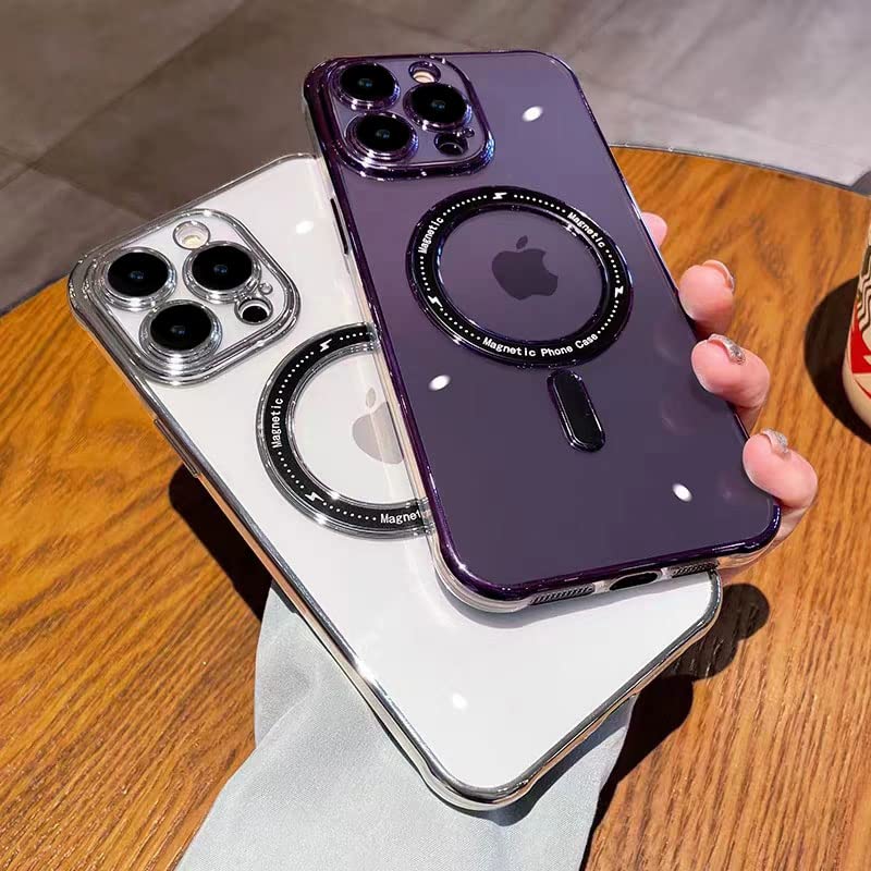Custodia Magnetica Per IPhone 14 Pro Max – Effetto Gradiente Viola – Ultra Sottile Con Magsafe - 3
