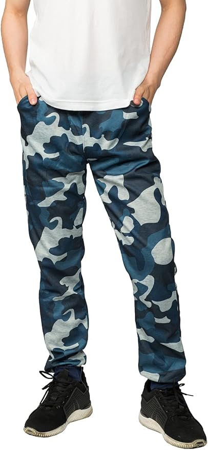 Amazon Y S Factory メンズ スウェット パンツ スキニー 迷彩 大きいサイズ グリーン ブルー M L Xl Xxl L ブルー ジャージボトム 通販