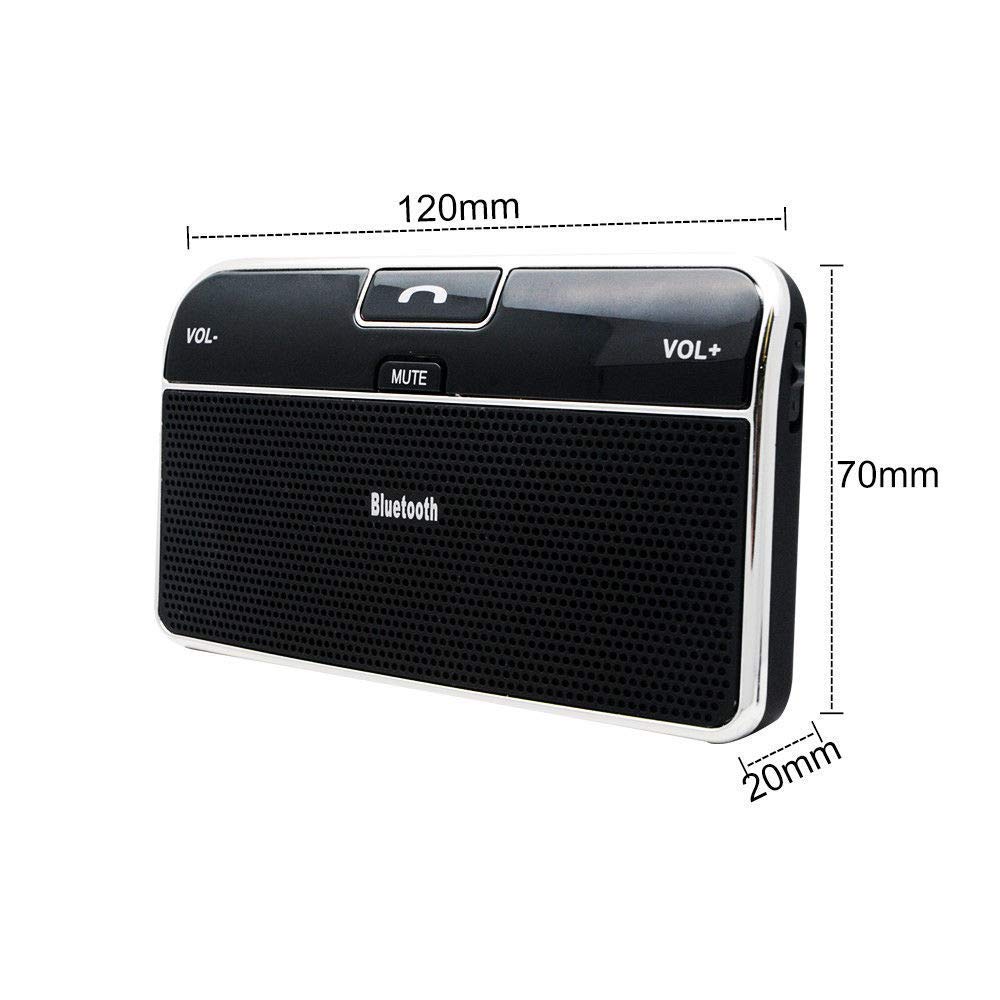 Kit Manos Libres Bluetooth para Coche, Riloer Receptor de Audio inalámbrico Bluetooth 4.0 MDEic Sun Visor Kit de Manos Libres Bluetooth para automóvil