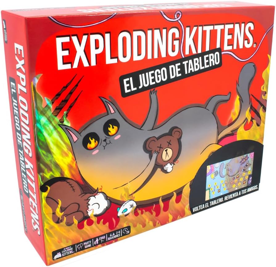 Exploding Kittens: Juego de Mesa de Carrera