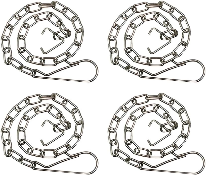 4 Pack Toilet Handle Chain Stainless Steel Toilet Flapper Lift Chain