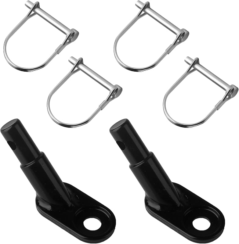 Lot de 2 attelages de remorque de vélo, adaptateur d'attelage de remorque de vélo pour remorques de vélo pour chiens, remorques de fret, avec 4 goupilles de verrouillage