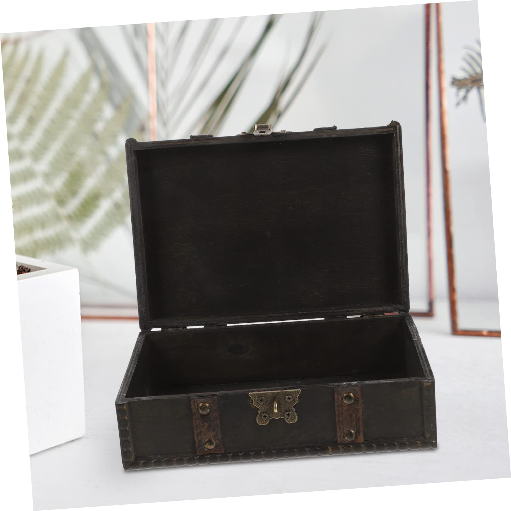 Vintage Schmuckkästchen mit Zahlenschloss Schmuckaufbewahrungsbox für Ringe und Anhänger im Retro Stil für Wohnzimmer und Zuhause