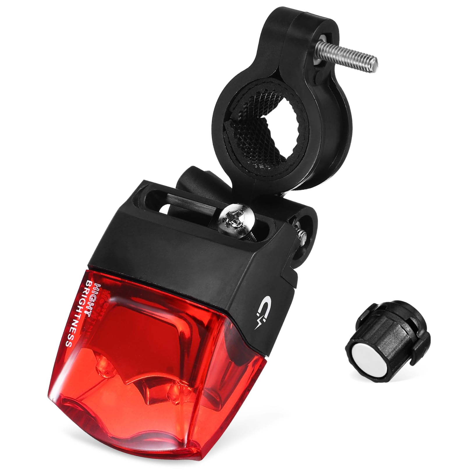 POPETPOP Feux arrière de vélo se précipiter lumières de Roue de vélo Rechargeables feu arrière de vélo à LED Accessoire Cyclisme Lampe d'avertissement de vélo Partie vélo Plastique