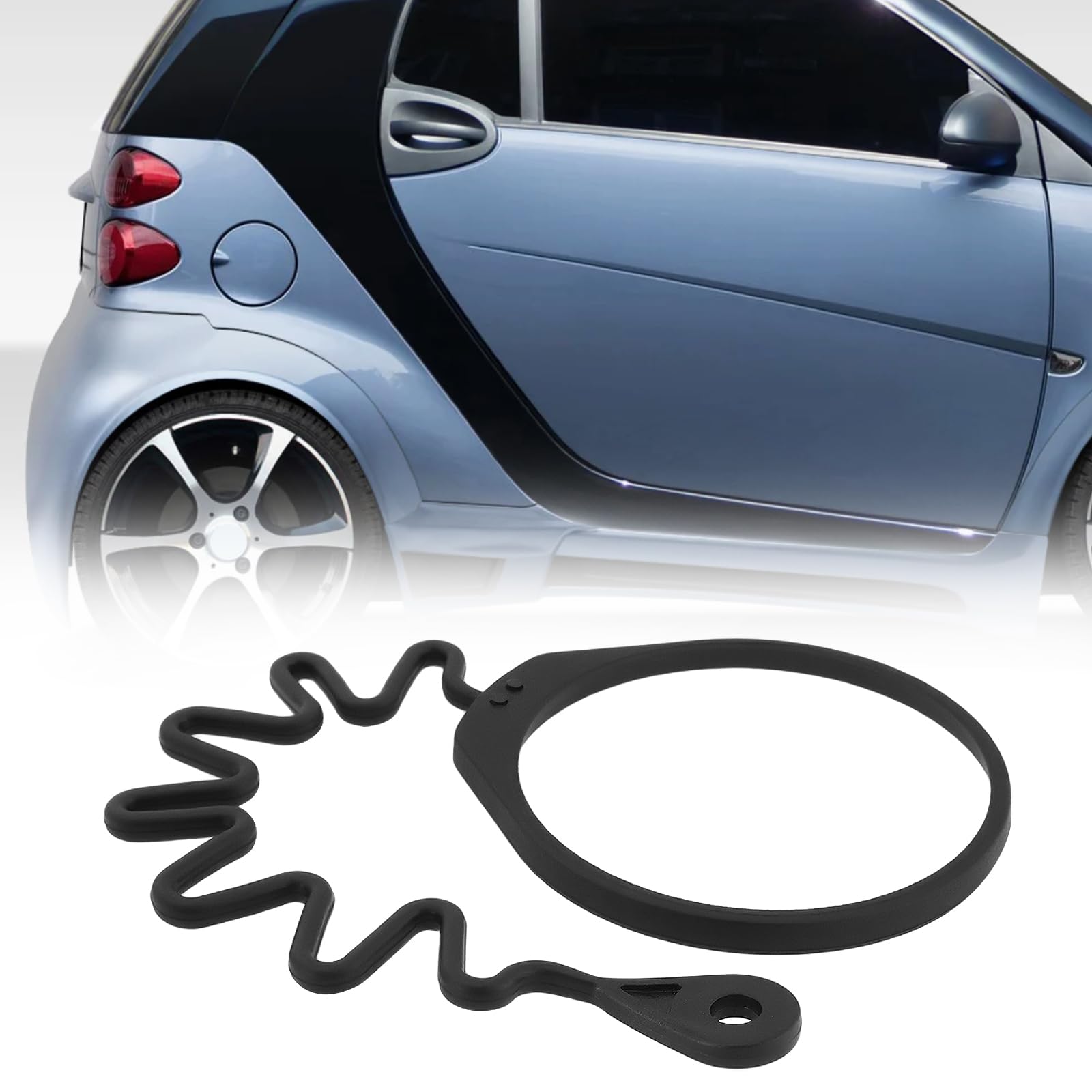 Cintura di sicurezza per tappo del serbatoio del carburante dell'auto fissata con coulisse compatibile con Mercedes-Benz Smart 451 09-14