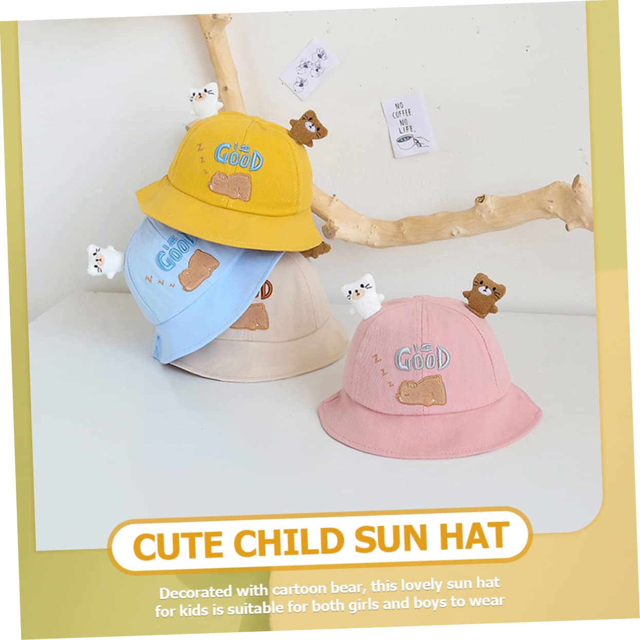 minkissy Cappello Sole Cartoon con Ampia Visiera Cappellino per Ragazzi e Ragazze per attività all Aperto