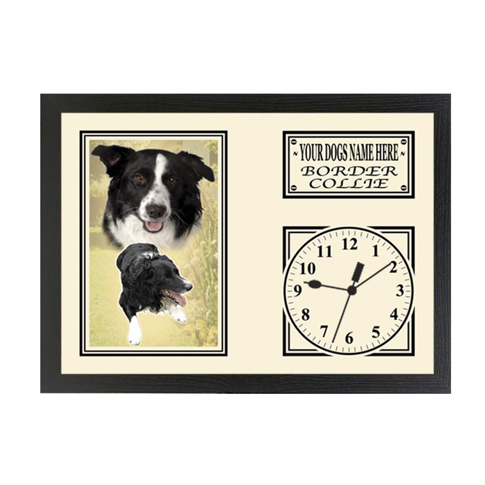 Personalised Gift Products Border Collie Personalised Dog Breed Gift Clock