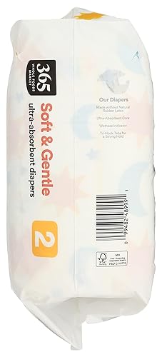 Miniatura 4 de 365 by Whole Foods Market, Pañales tamaño 2, 36 unidades