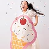jinchan Cute Fun Rug Ice Cream Shaped Playroom Mat Washable Pastel Cone Cool Rug Soft Funny Mat Non Slip Unique Doormat Lightweight Anime Funky Gift for Girls Kids Dorm Bedroom, 30''x48''
