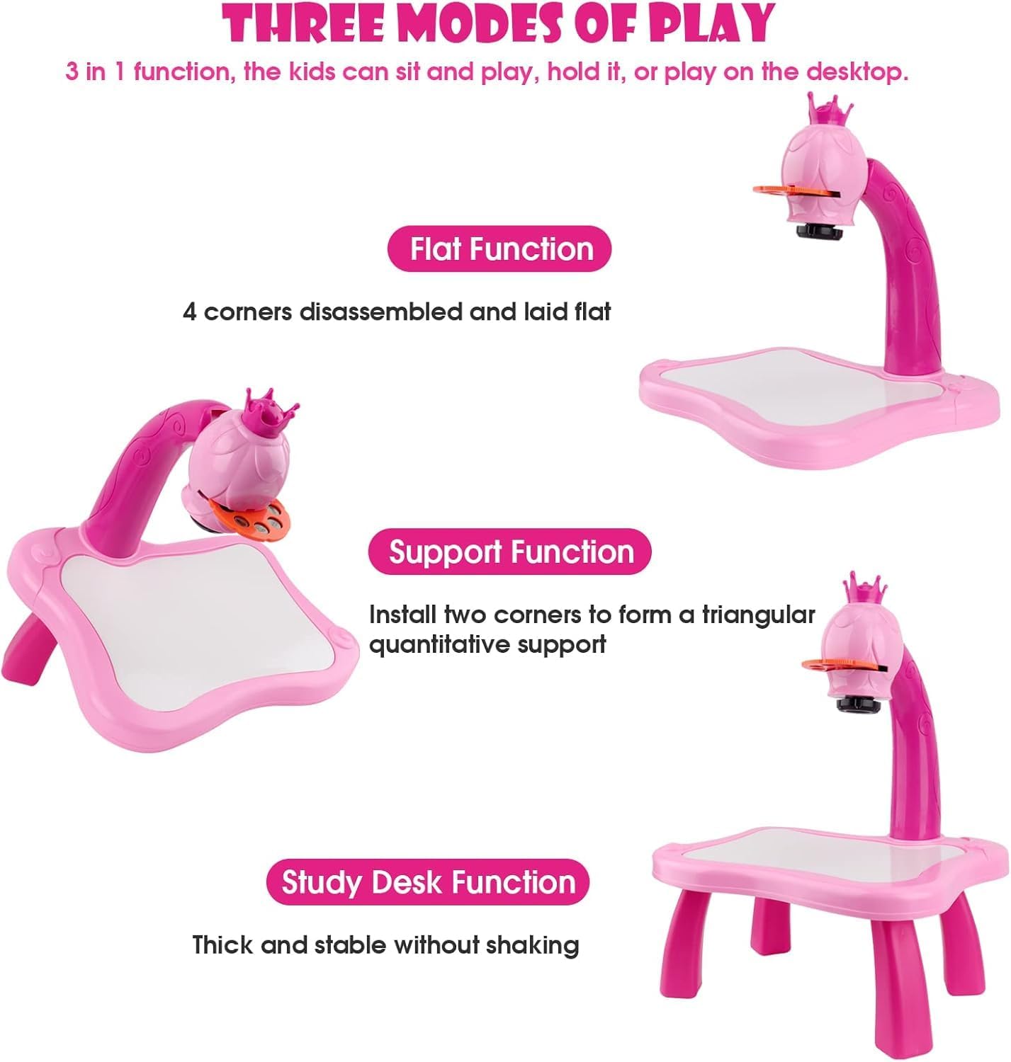 Dimitra Drawing Projector Table for Kids, Trace and Draw Projector Toy with Light & Music, Child Smart Projector Sketcher Desk, Learning Projection Painting Machine for Boy Girl 3-8 Years Old - Image 5 thumbnail