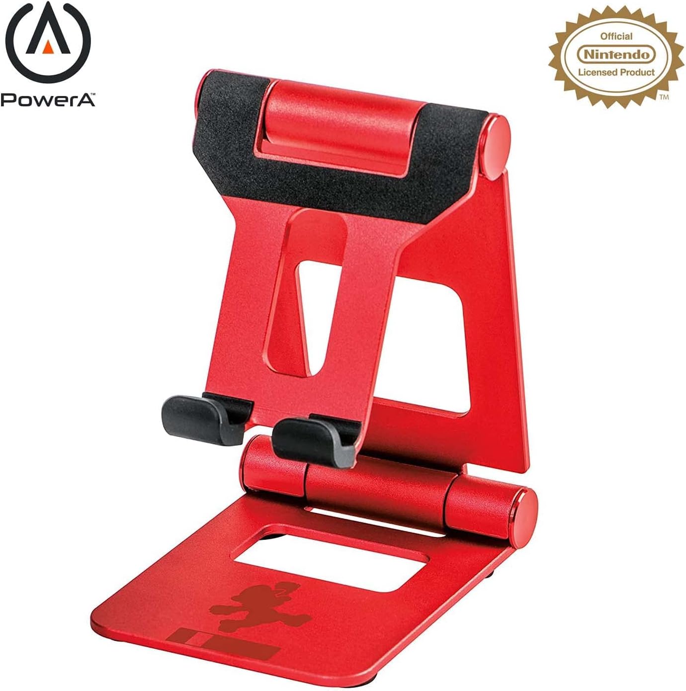 PowerA Compact Metal Stand for Nintendo Switch, includes Drawstring Bag, Super Mario, Red (Officially Licensed)