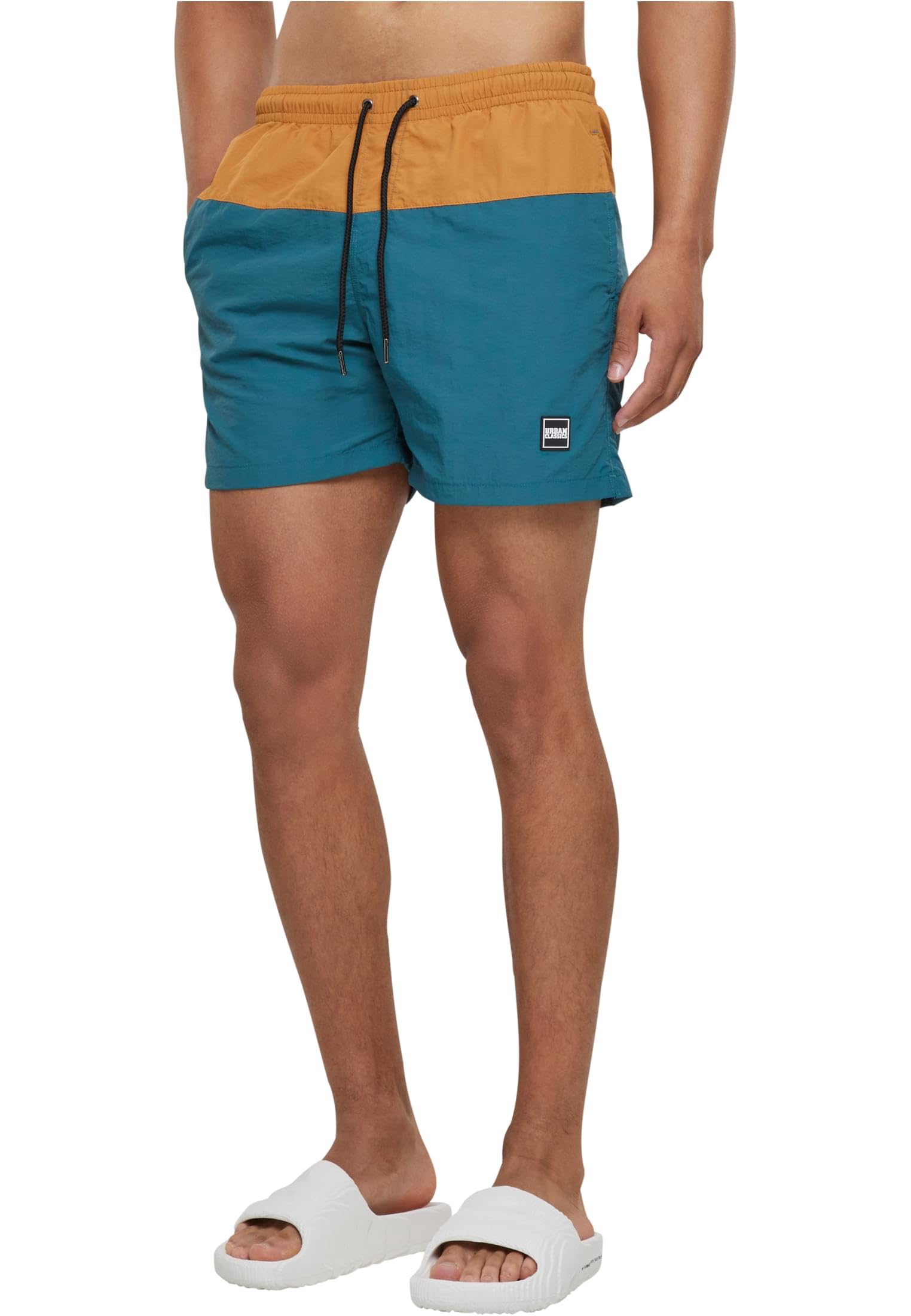 Urban Classics Block Swim Shorts Hombre Bañador Negro — view 8