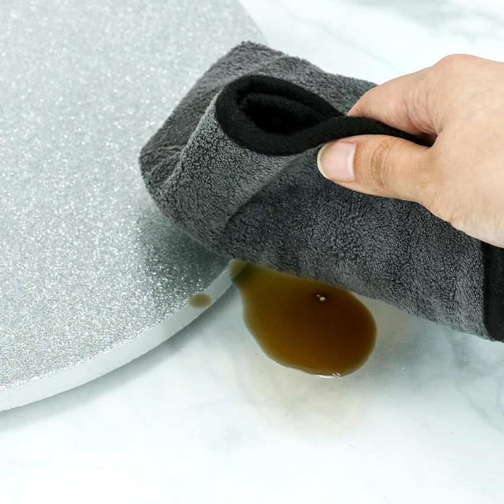Plateau Tournant en Verre Trempé De 20 Pouces pour La Cuisine, Plateau Rotatif Rond De 40 Pouces avec Base, Lisse Et Silencieux (60 Cm/24 Pouces)