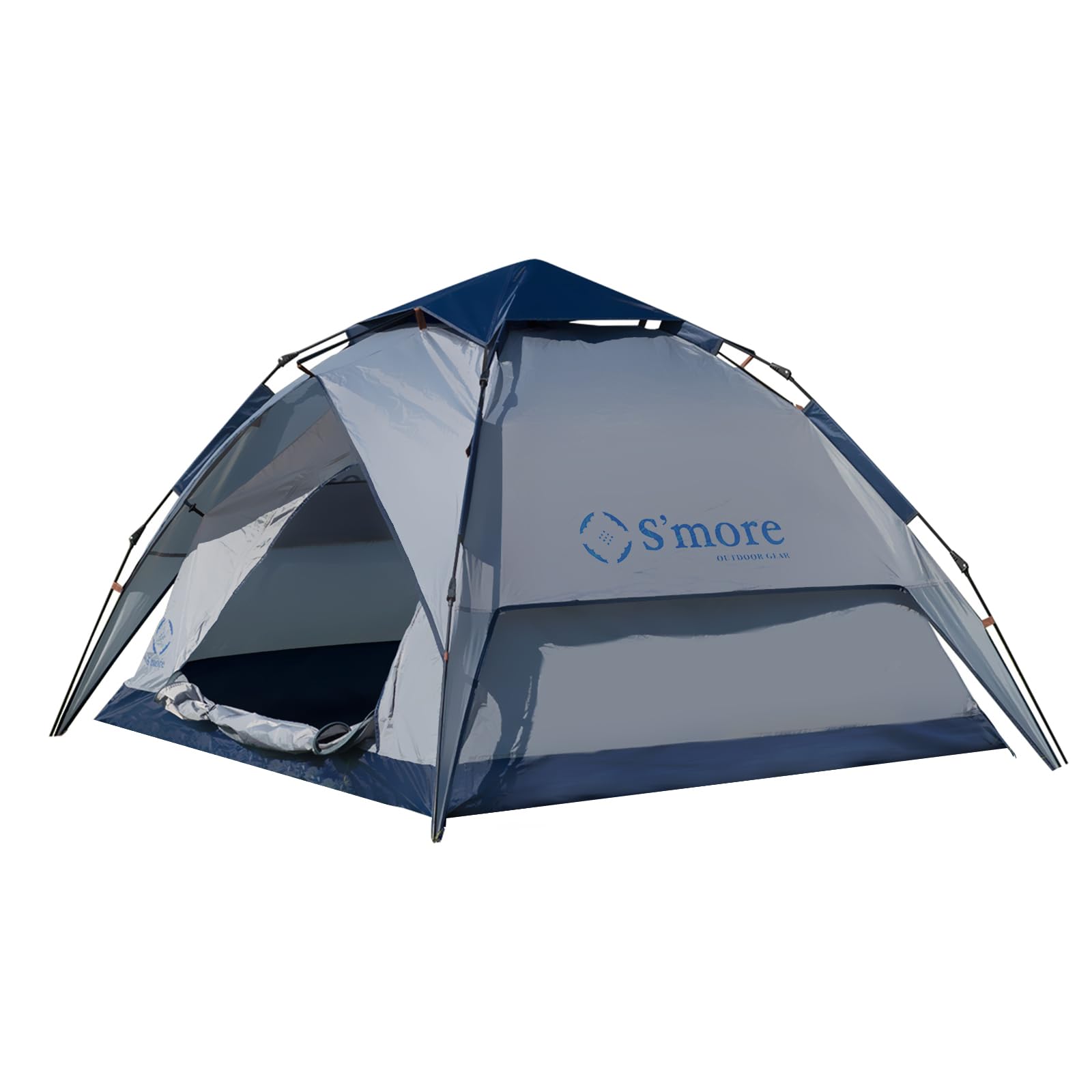 S'more Pop Up Camping Tent with Instant Setup, 2 Person Lightweight Beach Tent, UFP 30+ Quick Portable Sun Shade Shelter for Picnic, Backyard, Festivals, Easy Set Up Tent Great for Hiking, Backpacking
