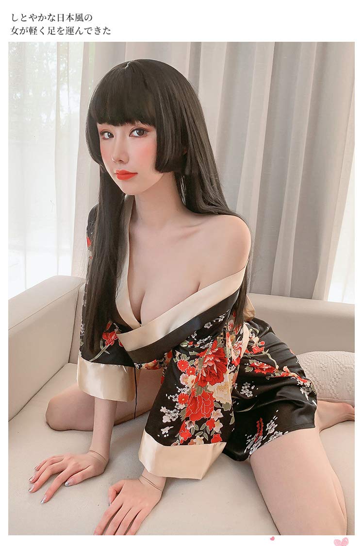 Robe kimono traditionnelle japonaise Yukata pour femme - Pyjama sexy - Cosplay