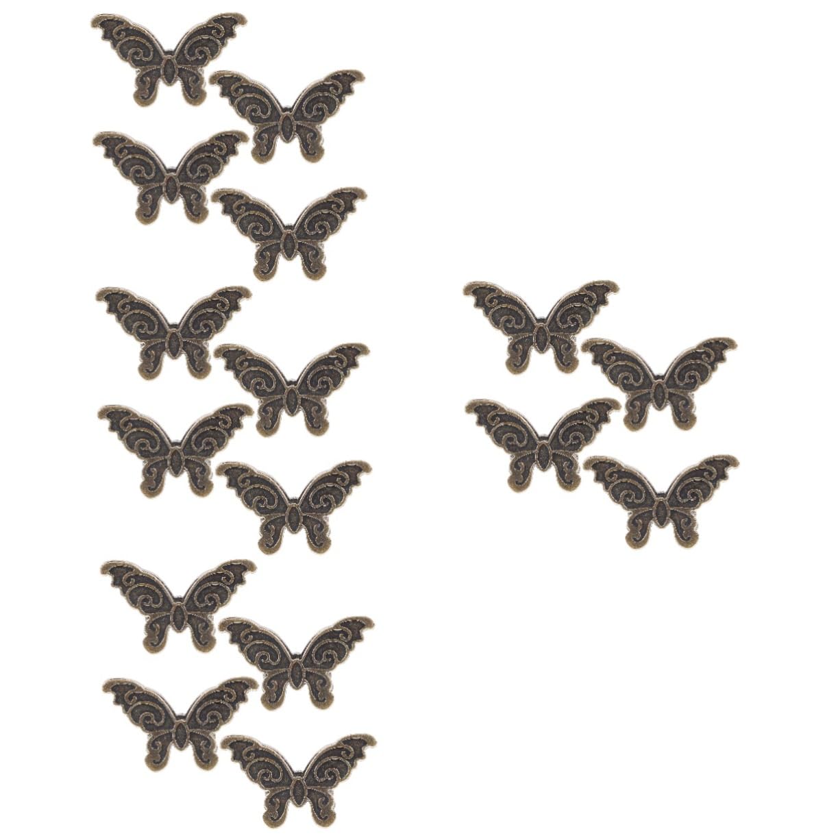 NUOBESTY 4 Sätze Schmetterlingsclip Binderclip Klebstoff Rechnung Clip Namenskarten-clip Tagebuchklammern Aus Metall Journalclip Aus Metall Notizbuchklammern Zinklegierung 4 Stück * 4