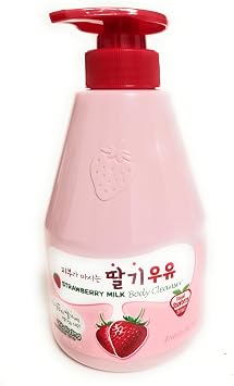 KWAILNARA Strawberry Milk Vitalizing Body Cleanser 560g | Nourishing Korean Body Wash with Strawberry Extract & Milk Protein | Hydrating, Brightening & Softening Formula for All Skin Types