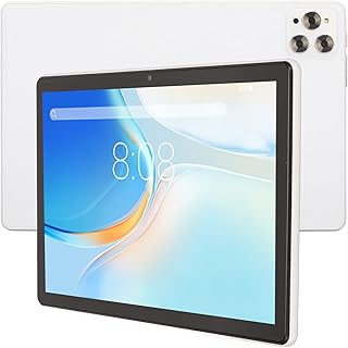 Atyhao HD Tablet, 4G Calling Tablet Octa Core Processor 5GWIFI White IPS Screen Night Reading Mode 100-240V for Android 11 for Reading (White)
