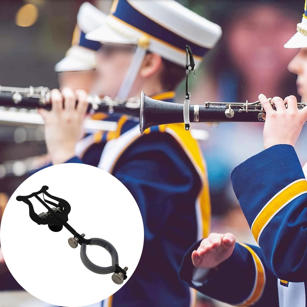 Ubric 2 Clip per clarinetto per clarinetto da Viaggio, per Flauto, Tromba, Tromba, Marching Band