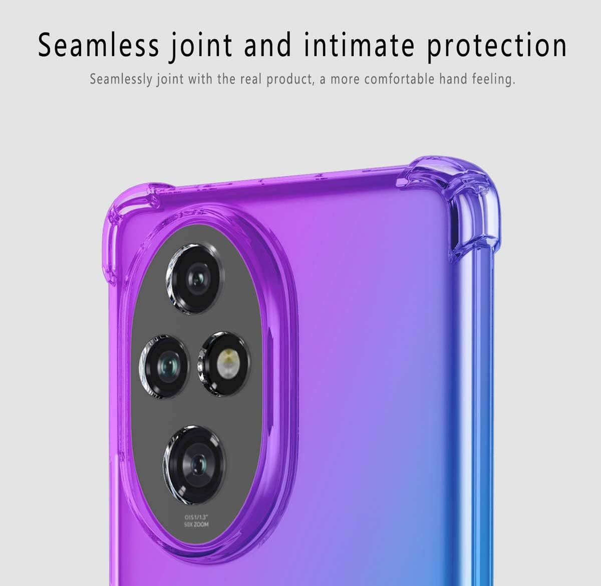 Custodia Compatibile con Honor 200 Pro 5G, Silicone Custodia per Tutto il Corpo, Copertura Antiurto con Fotocamera Protettivo, Cover Morbida al Tatto - Nero