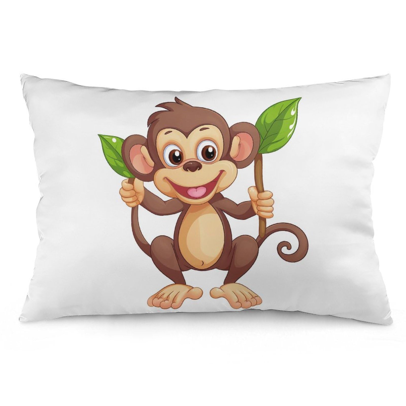 NTVOWPZO 2 Pack Decoration Throw Pillow Covers 16 "x24 Pillowcases Covers Cartoon Monkey Pillowcases Modern Farmhouse Home Decor Sofa Cushions Covers for Couch Bed Living Room