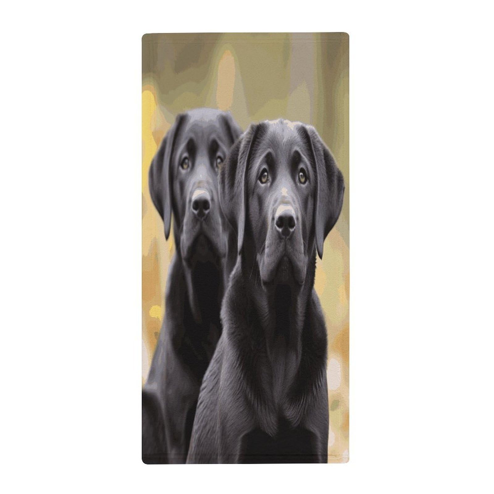 Fekiloot Style Labrador Retriever Dog Towels For Bathroom, Bath Towels 13.8 X 28.7 Inch, Hand Towel Multipurpose Use As Bath Fitness, Bathroom, Shower, Sports, Yoga Towel