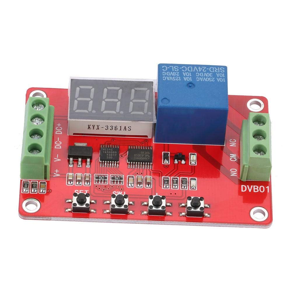 Comparateur De Tension Numérique Fenêtré - Contrôleur 12V/24V Avec Relais - 5 Fonctions Et Délai Réglable