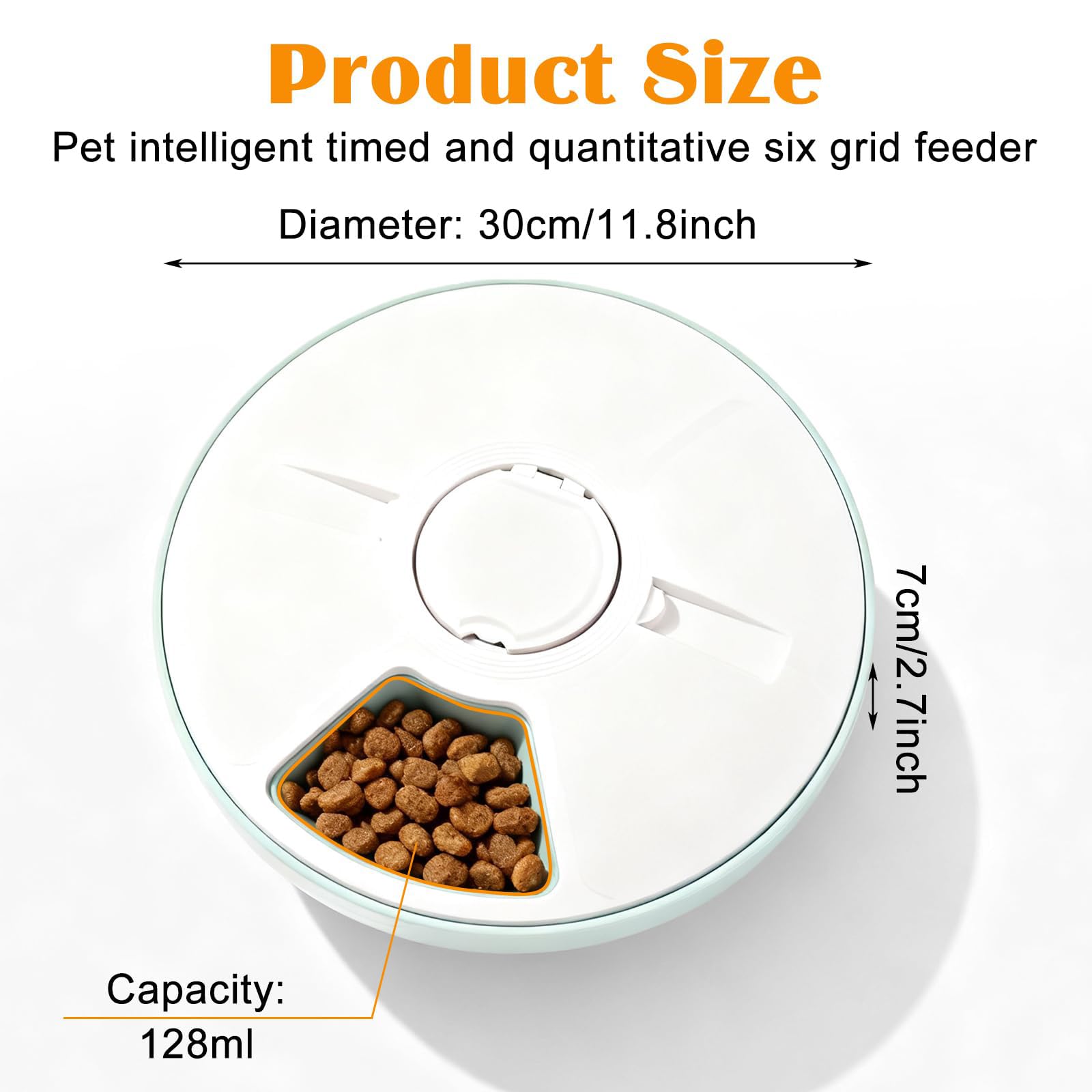 Distributeur Croquettes Chat Automatique, avec Batterie et Minuteur, Distributeur de Croquettes pour Chat avec Refroidissement, sans Fil pour Nourriture Sèche et Nourriture Humide