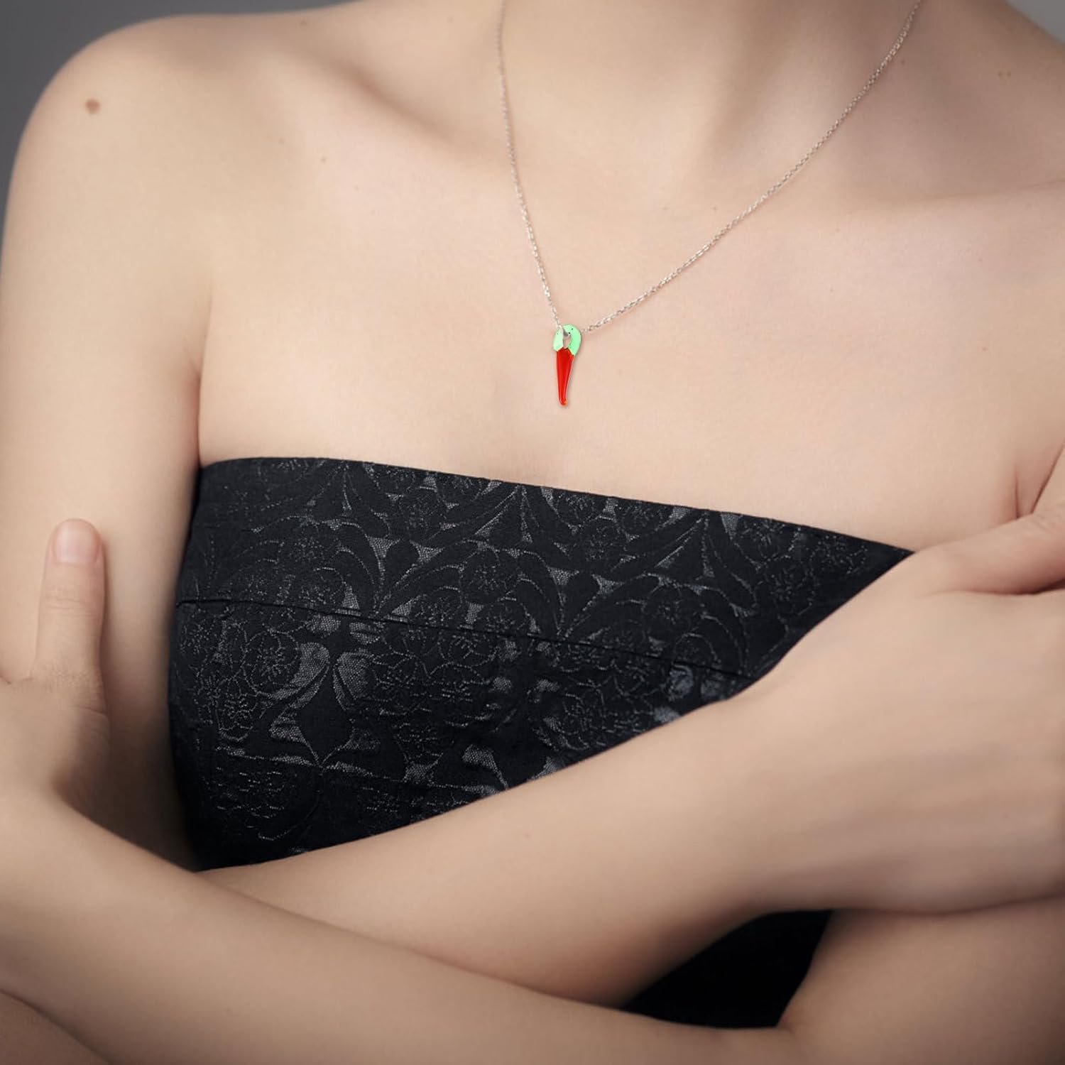 ARTIBETTER 100pcs Chili Pepper Charm Beads Vegetable Charms Glass Jewelry Charm for DIY Necklace Bracelet Keychain Jewelry Making - Image 5