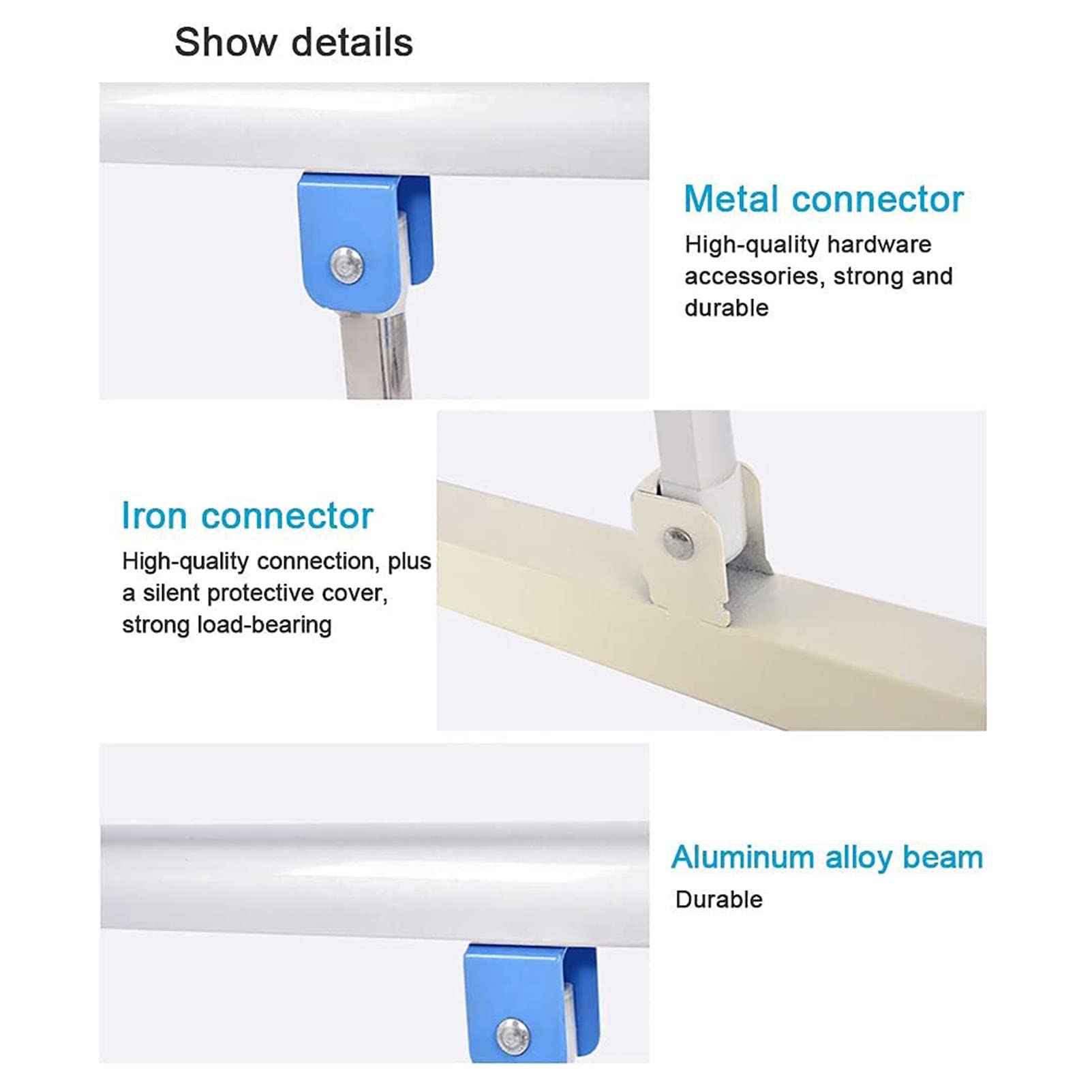 Barandilla de Cama Resistente para Adultos Mayores, asa Auxiliar de Seguridad para Cama, barandilla de Cama Plegable, Protector Lateral de Seguridad Adecuado para Adultos Mayores,
