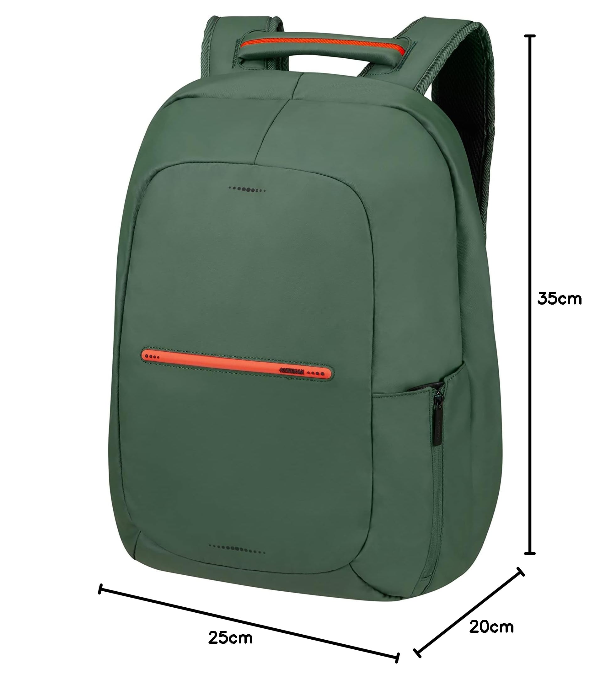 American Tourister Urban Groove UG24 - Mochila para portátil 15.6″ (55 cm) – Mochila de negocios y escolar con puerto USB, portabotellas, Smart Sleeve - 21.5L - Verde (Cool Green)