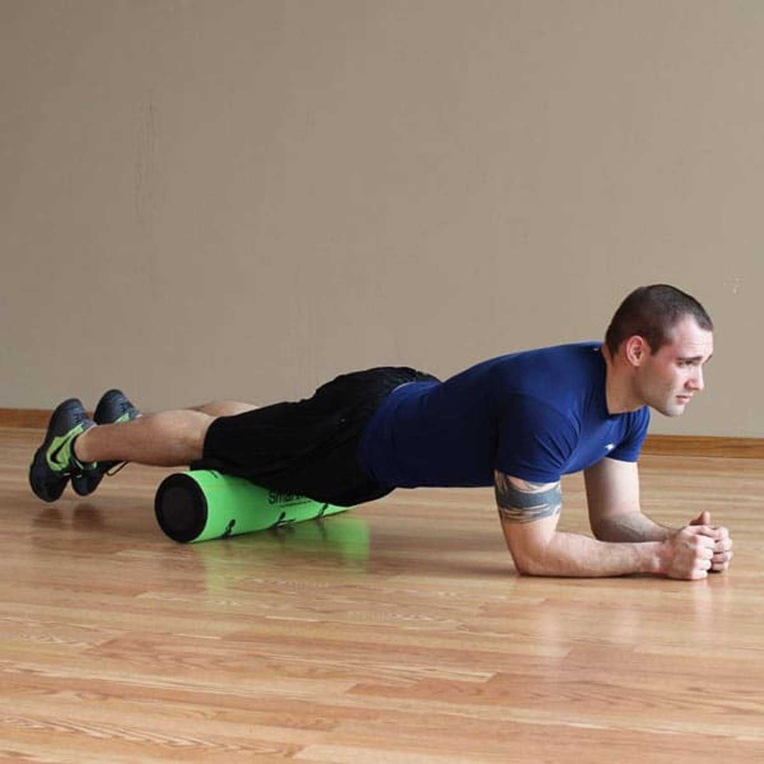 Prism Fitness 400-150-031-1 Smart Necessity Resistance Band Exercise Mat Fitness Cable Stability Ball Roller Bundle