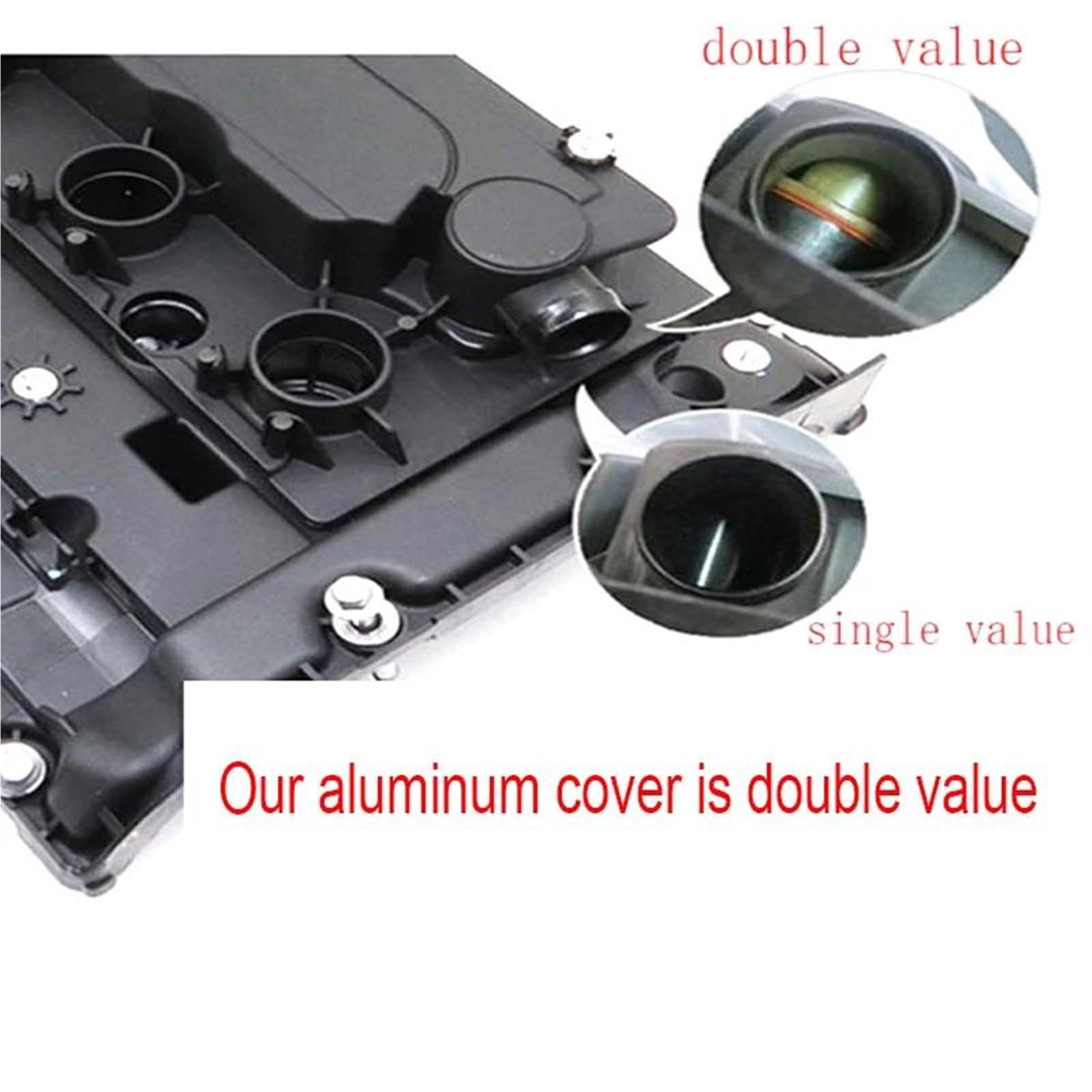 Junta Tapa Válvula Motor Junta Protectora De Válvula Cilindro Motor Gasolina, Aluminio 9805712480, Para Peugeot 308 3008 208