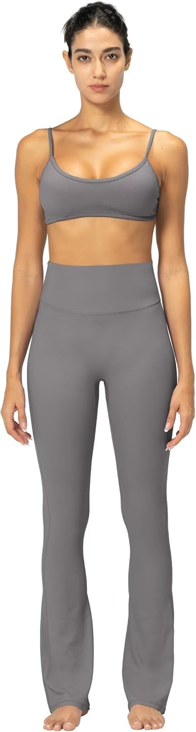 Sunzel No Front Seam Mini Flare Leggings for Women, Invisible Butt Scrunch Flared Yoga Pants with Tummy Control - Image 2