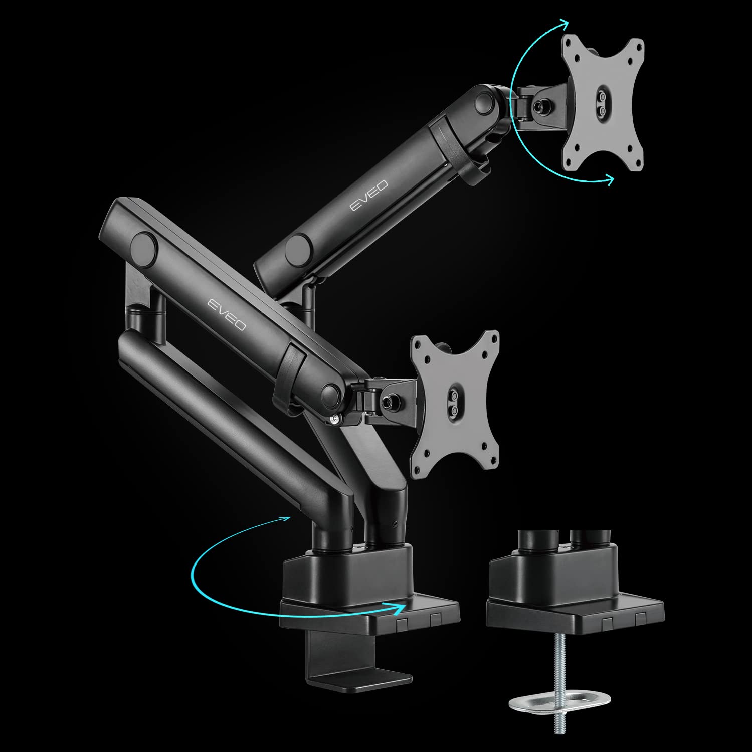 Buy EVEO 1732” Premium Dual Monitor Stand Dual Monitor Mount, VESA