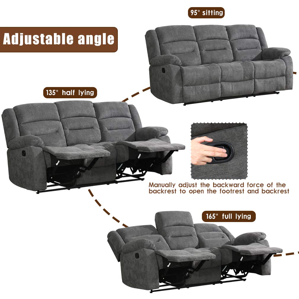 Recliner Sofa Set Sectional Sofa for Living Room Home Theater Seating