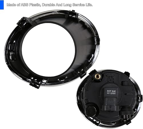 Miniatura 4 de SPEC-D TUNING Luces antiniebla cromadas + bombillas H11 + interruptor compatible con Nissan Rogue Sport 2017-2018, conjunto de par L+R