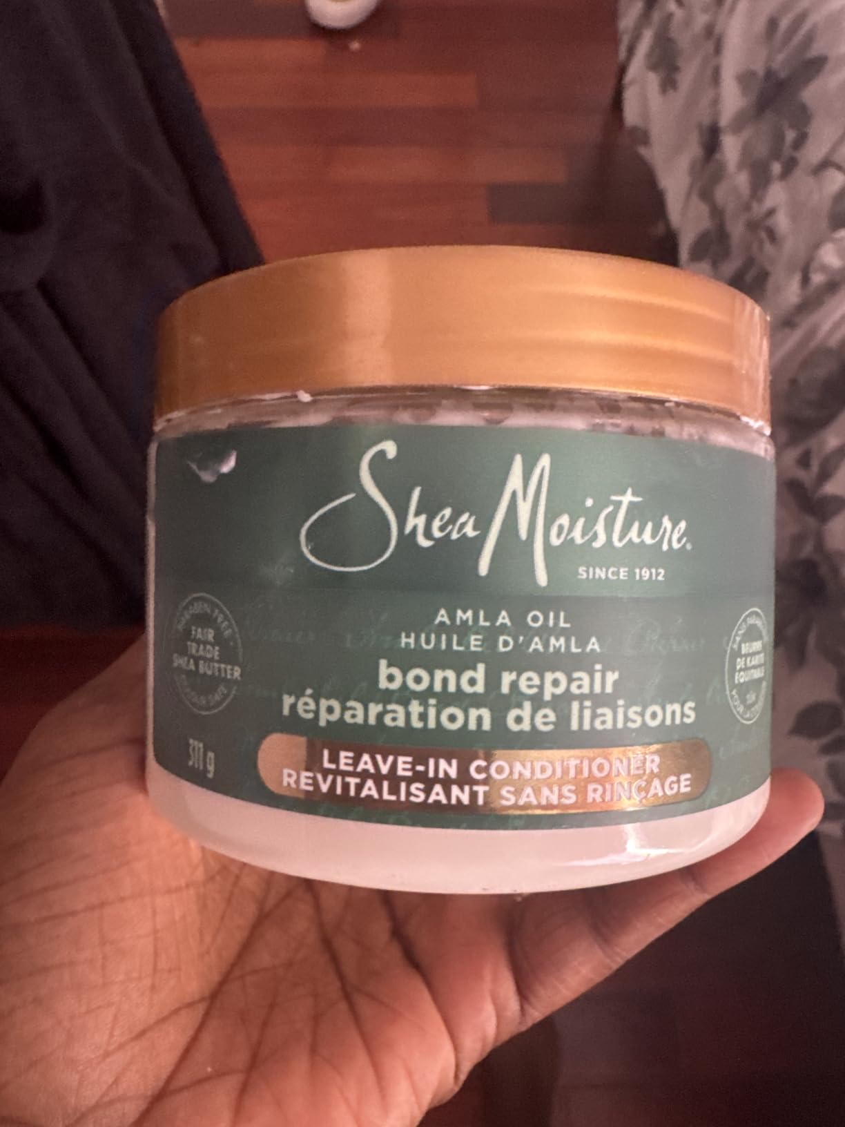 Unilever Shea Moisture Bond Repair Leave-In Conditioner Amla Oil Protects Against Damage And Strengthens Hair Bonds With Hydroplex Technology For Less Breakage With Restorative HydroPlex Infusion 11FlOz