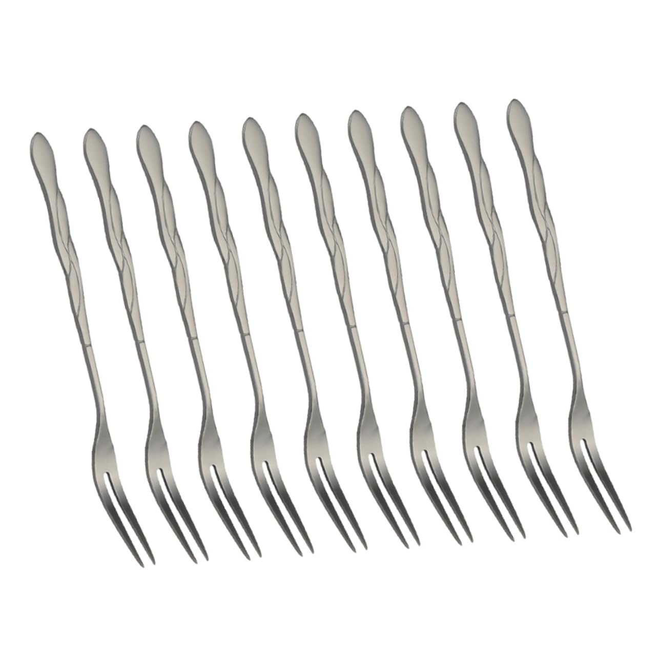 BESTonZON 30 Piezas Tenedor De Aperitivo Tenedor Metalico Para Servir De Budín Favores De La Fiesta De Cumpleaños De es Para Servir Postre Mini