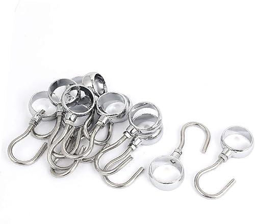 X-DREE Wardrobe Bathroom 25mm Diameter Removable Clothes Hooks Hangers 12pcs(Armario de baño 25 mm de diámetro extraíble ropa ganchos perchas 12pcs