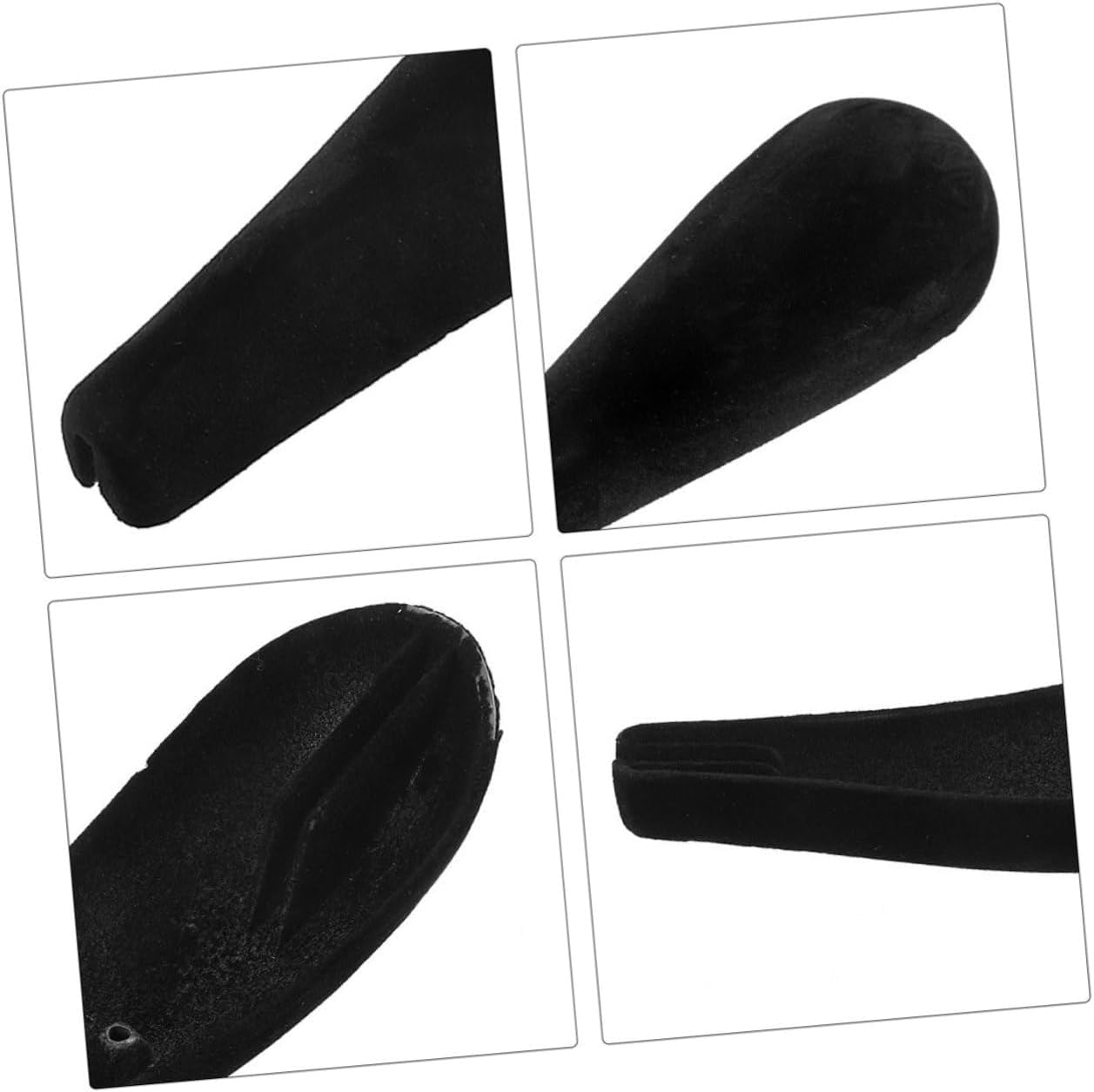 16pcs Flocking Shoulder Pads for Non-Skid Hangers Thickened Anti-Deformation Coat Hanger Accessories for Better Garment Shape and Display