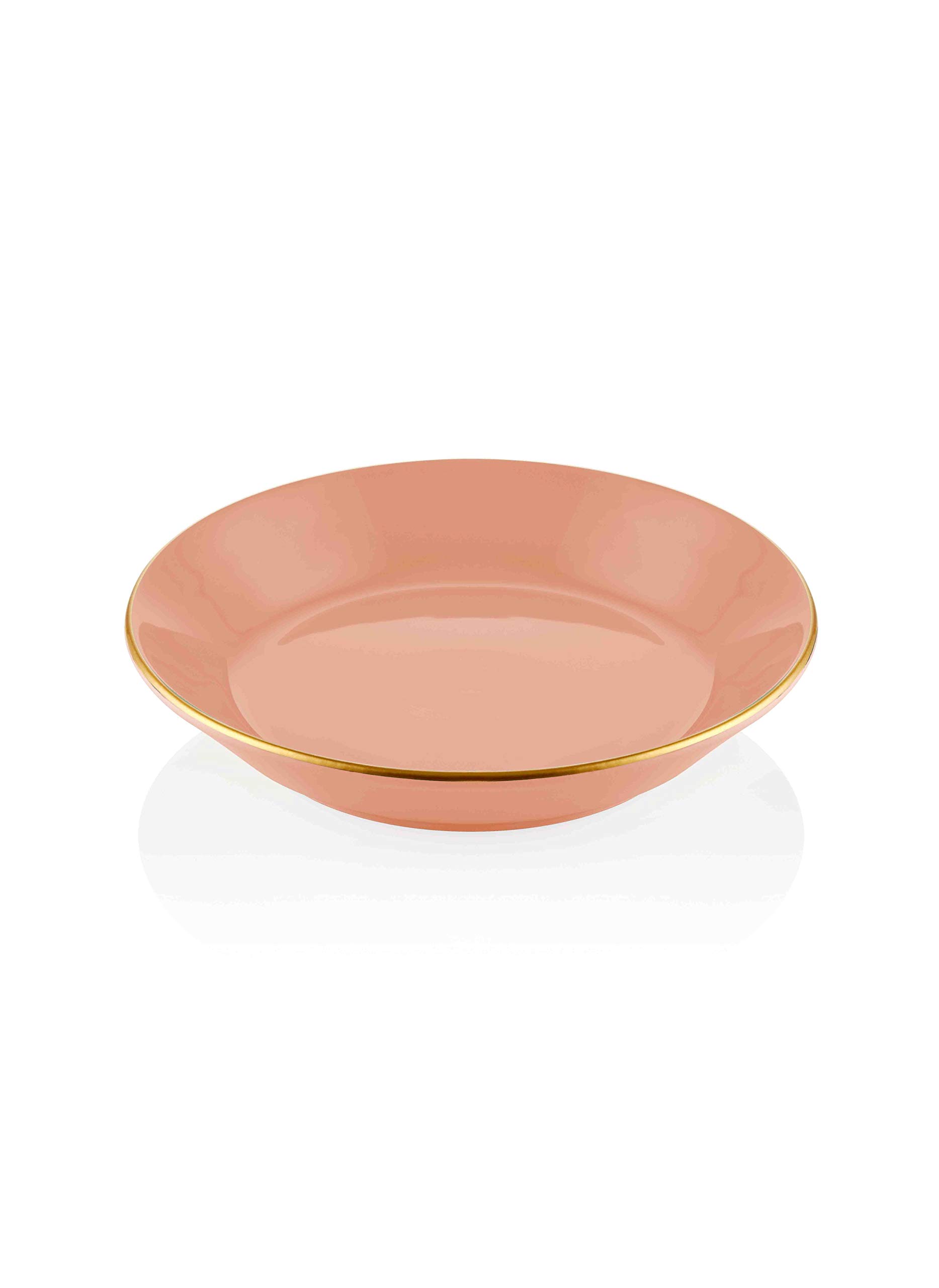 The Mia Basic Yemek Tabağı 6 Lı Set Somon Pembe - 20cm