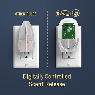 Febreze Origins Fade Defy PLUG Air Freshener & Odor Fighter, Wood, (3) .87 fl. oz. Oil Refills