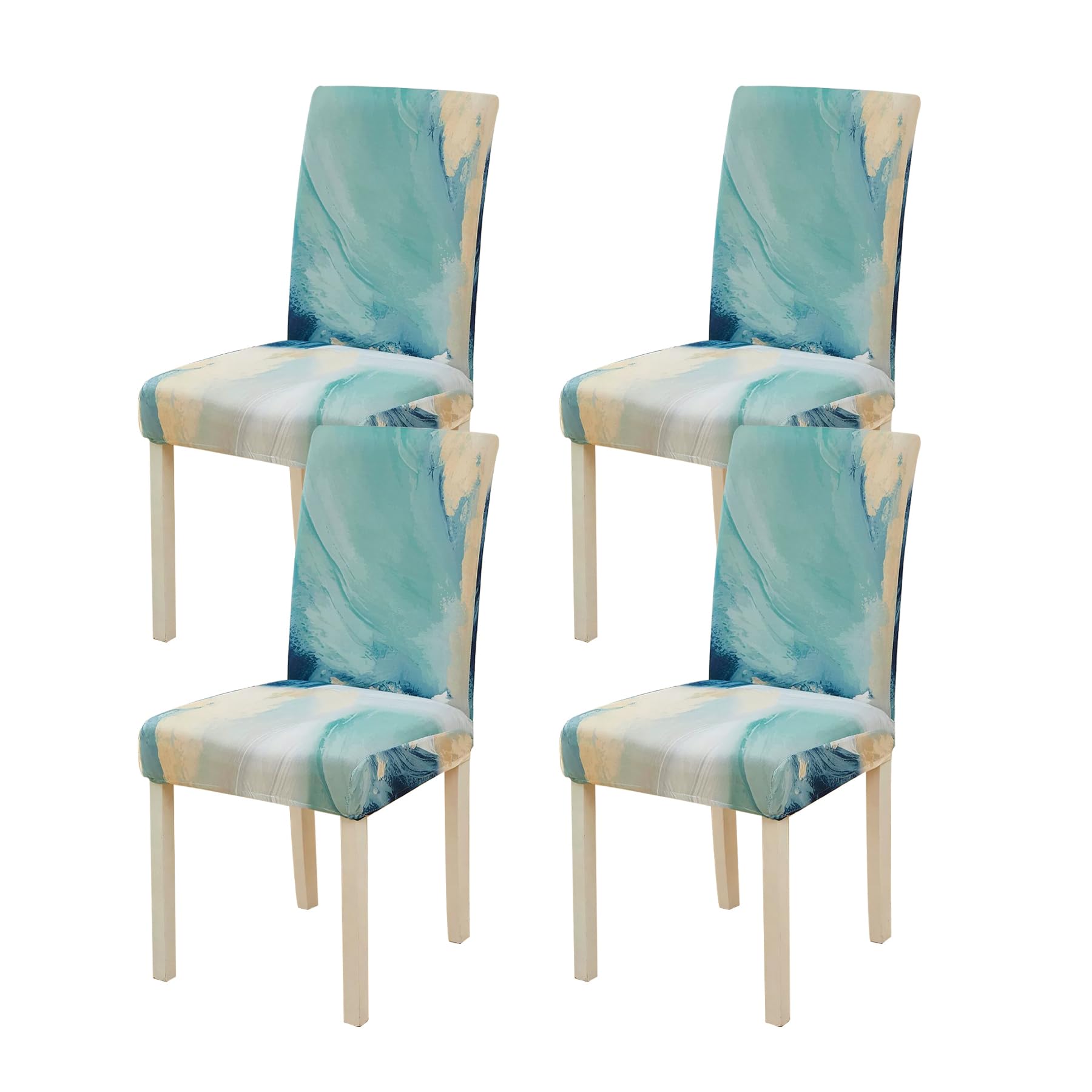 Housses de chaise extensibles et imperméables pour dossier haut