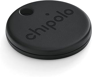 Chipolo ONE Spot (2021) - Works with The Apple Find My Network - Item Finder with Keyring Hole (Almost Black)