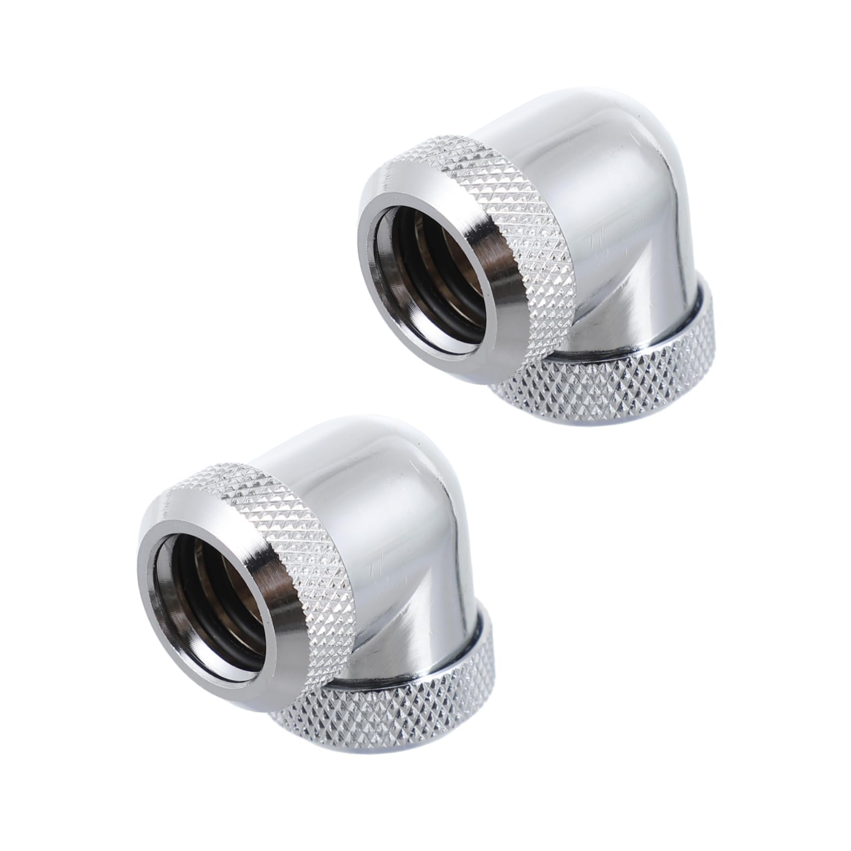 Housoutil 2 Pcs Pc Water Cooling Fittings 14mm Brass 90 Degree Elbow Tube Fitting for Computer Liquid Cooling System