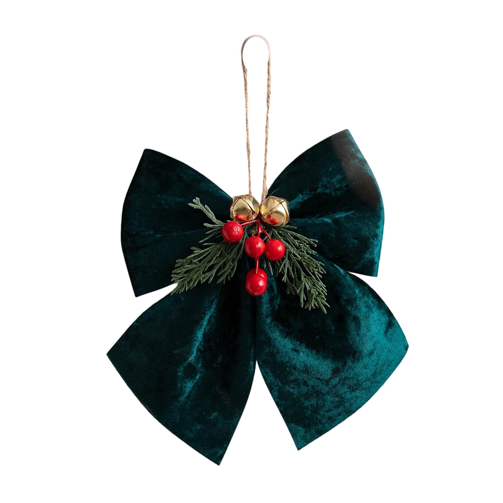 Jazuaiao Christmas Tree Bows Fabric Decorations for Holiday Homes, Elegant Design & Joyful Celebrations Christmas Tree Decoration Bow Ornaments